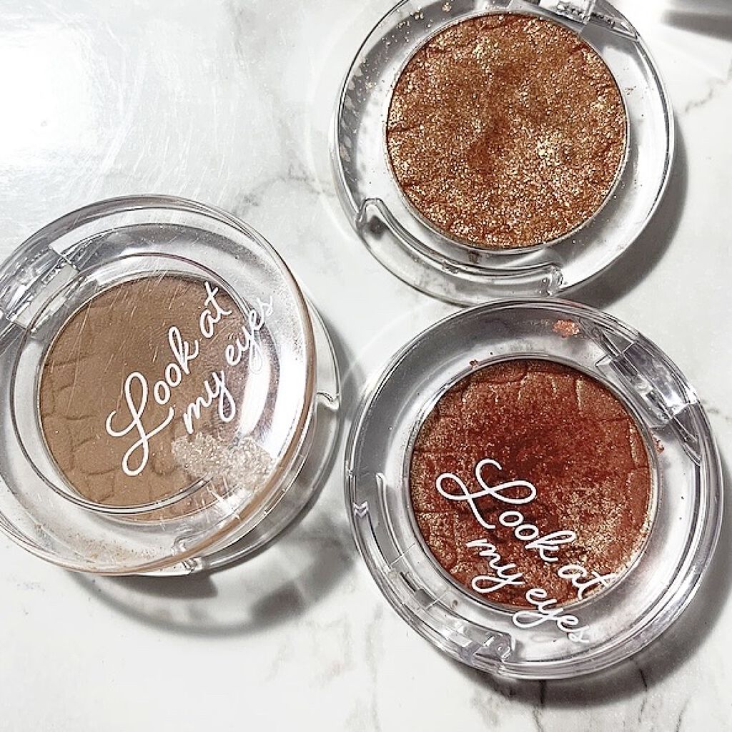 ルックアット マイアイ カフェ/ETUDE/単色アイシャドウを使ったクチコミ（2枚目）