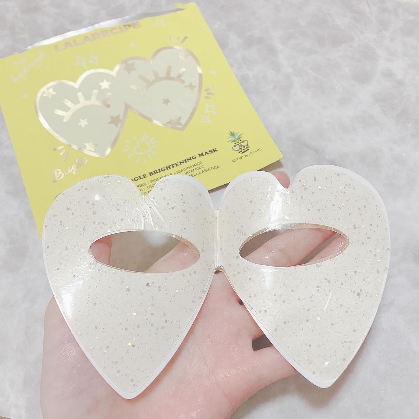 ハートゴーグルマスク/ララレシピ/シートマスク・パックを使ったクチコミ(3枚目)