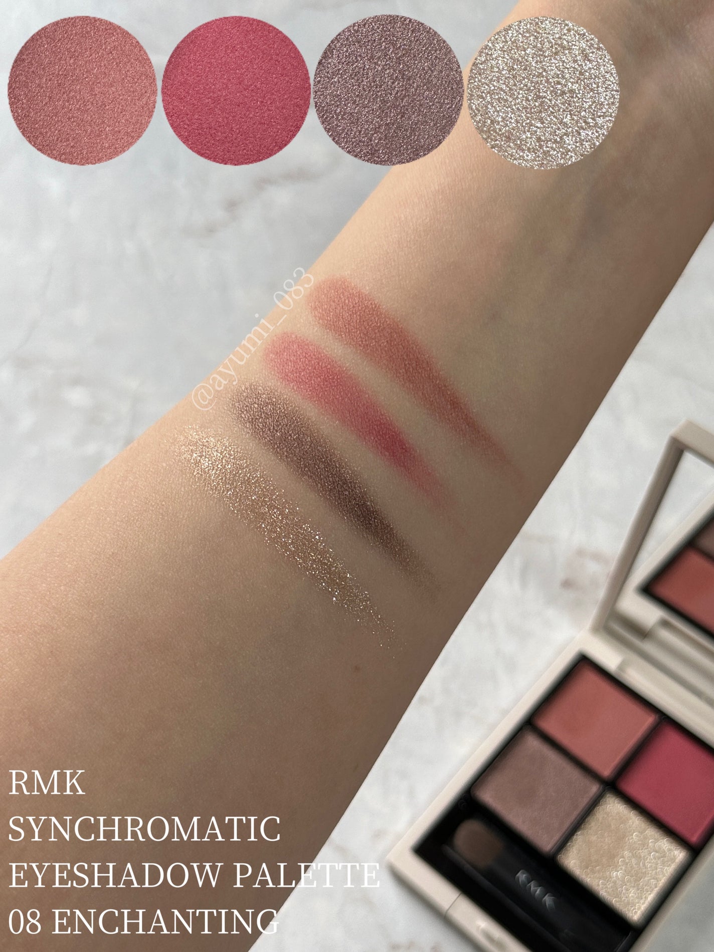 RMK シンクロマティック アイシャドウパレット/RMK/アイシャドウパレットを使ったクチコミ(2枚目)