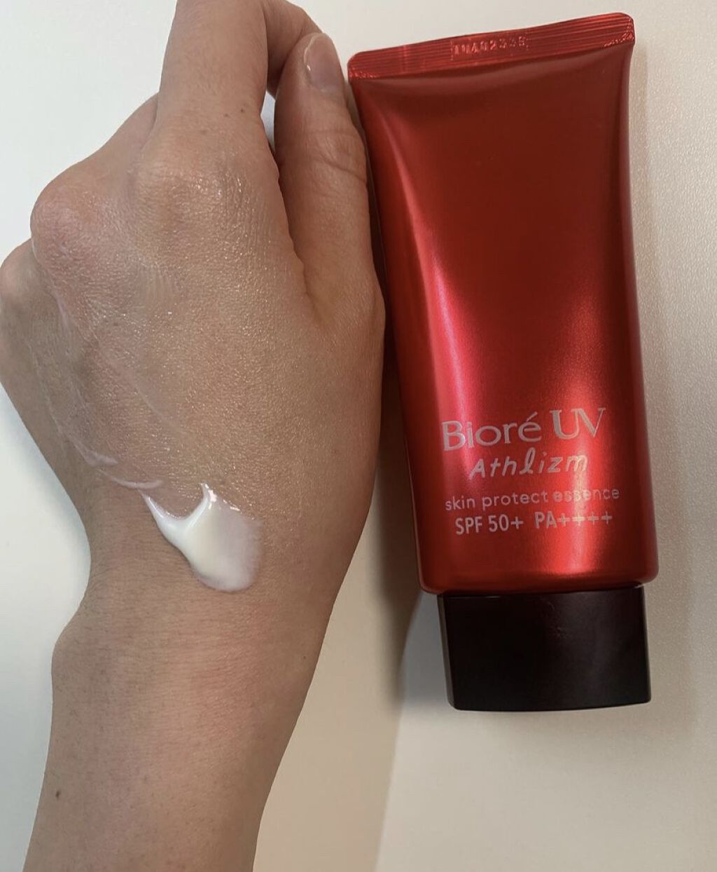 UV  アスリズム　スキンプロテクトエッセンス/ビオレ/日焼け止めローションを使ったクチコミ（2枚目）