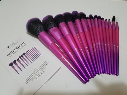 DUcare     INSTRUCTIONS  15PC Makeup Brush Set/DUcare/メイクブラシを使ったクチコミ(1枚目)