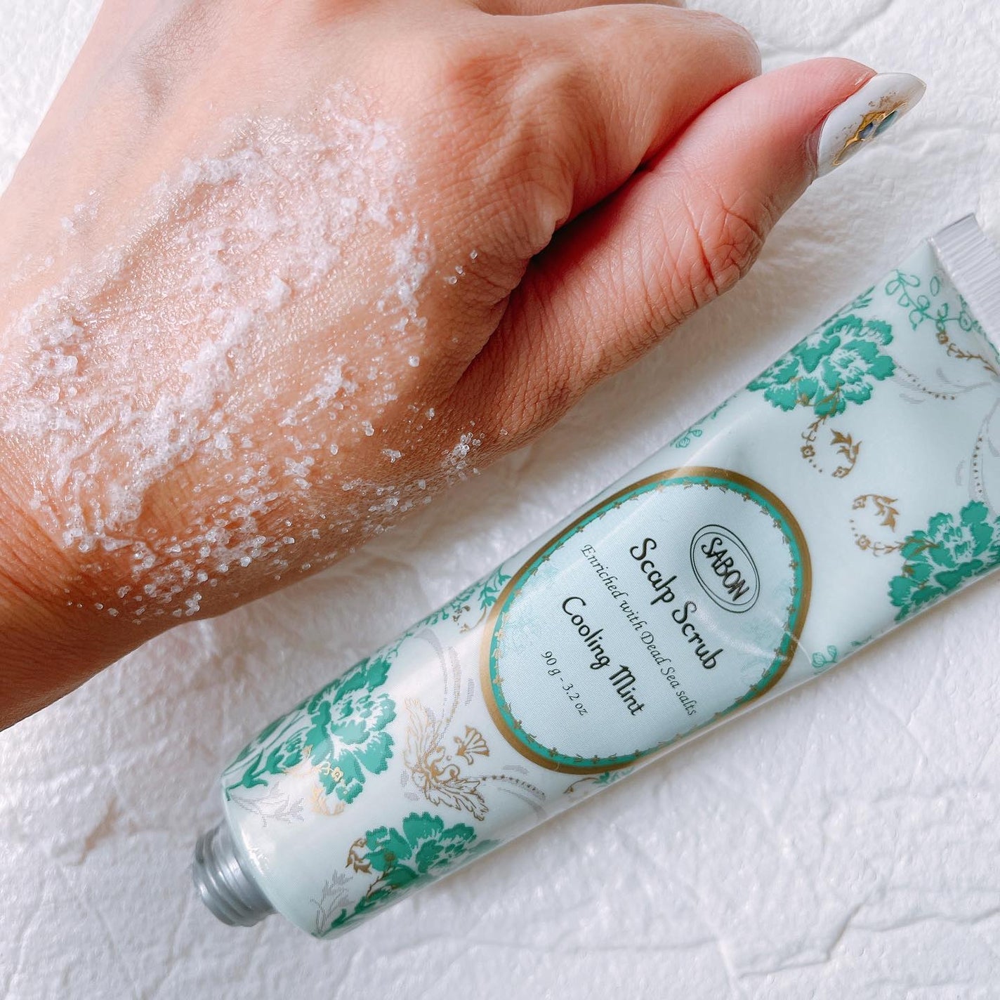 ヘッドスクラブ リフレッシング(ミント)/SABON/ヘッドスクラブを使ったクチコミ(4枚目)