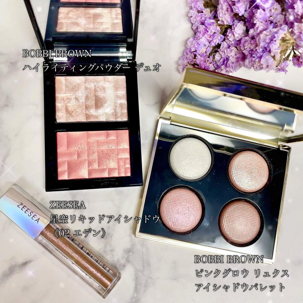 ハイライティング パウダー デュオ(LOVES RADIANCE COLLECTION) L02 ピンクグロウ/BOBBI BROWN/パウダーハイライトを使ったクチコミ（3枚目）