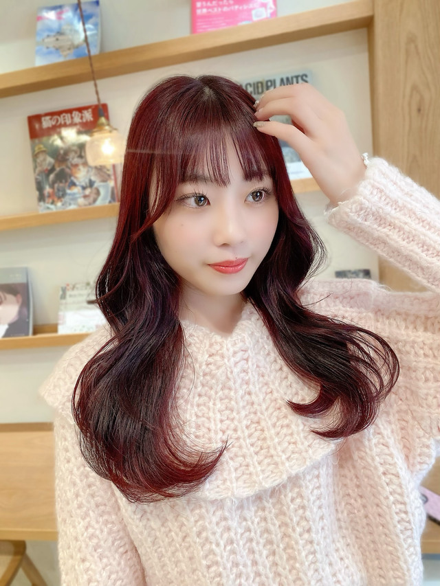 ロングヘアの女性