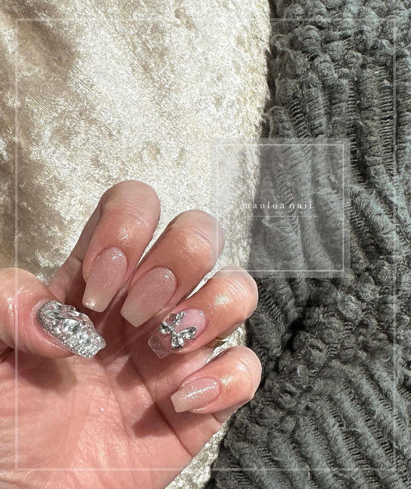 mauloa_nail on LIPS 「・🎀🎀🎀・ネイルやり方動画fantistにて多数更新してます☺..」(1枚目)