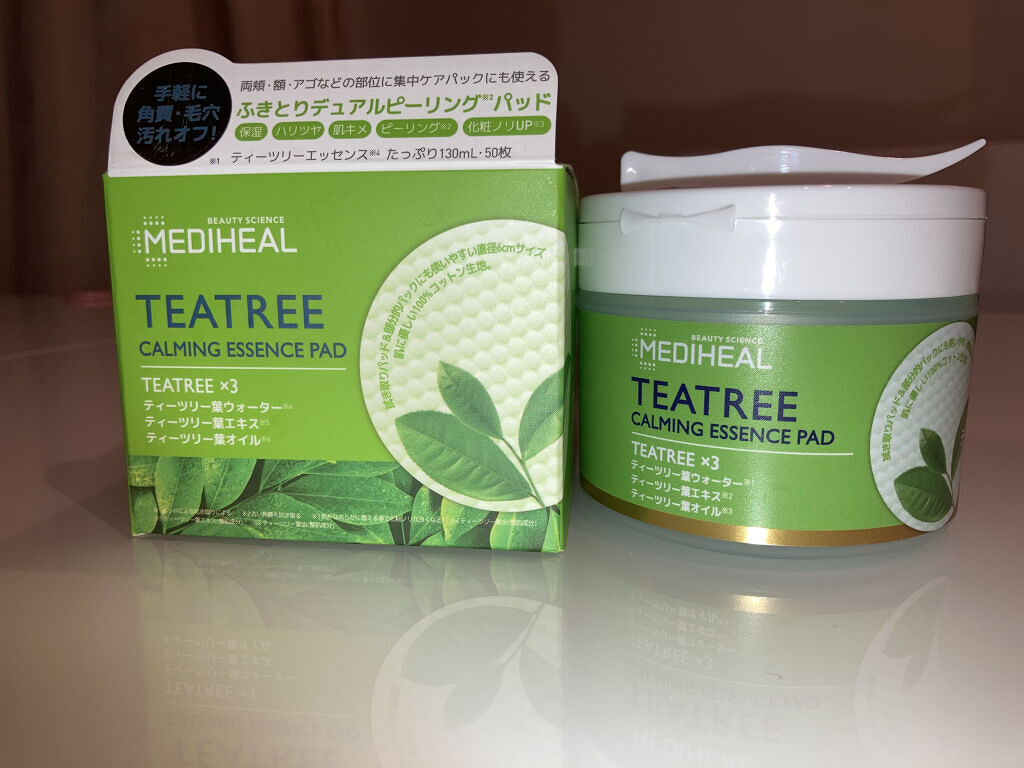 ティーツリーカーミングエッセンスパッド/MEDIHEAL/トナーパッドを使ったクチコミ（2枚目）