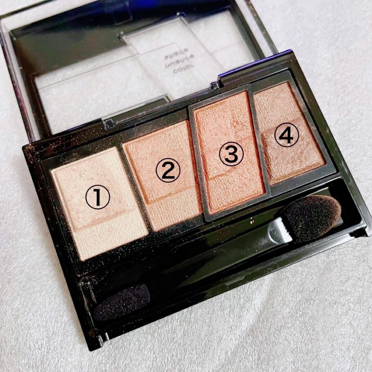 デザイニングブラウンアイズ BR-9 スキニーオレンジブラウン/KATE/アイシャドウパレットを使ったクチコミ（2枚目）