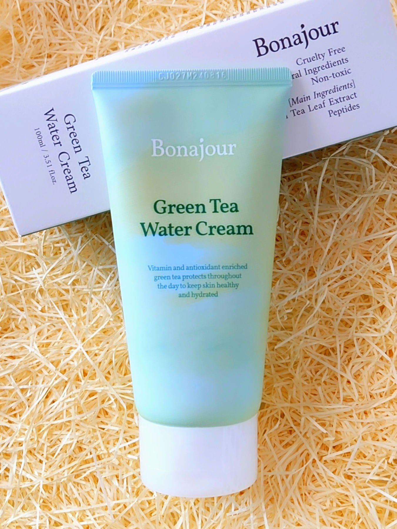グリーンティーウォーターボム/Bonajour/フェイスクリームを使ったクチコミ（1枚目）