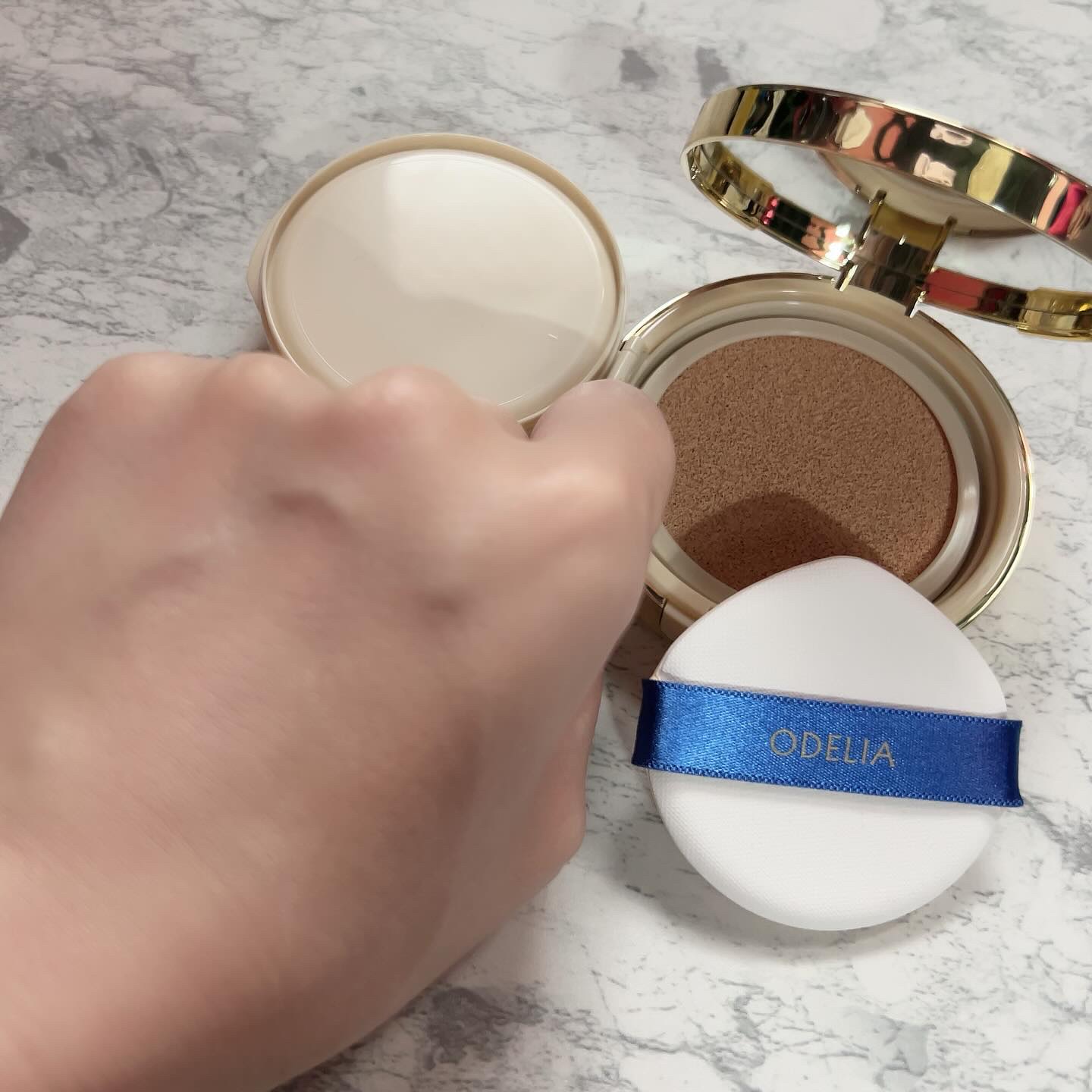 ルミナスフィット クッションファンデーション /ODELIA/クッションファンデーションを使ったクチコミ（2枚目）