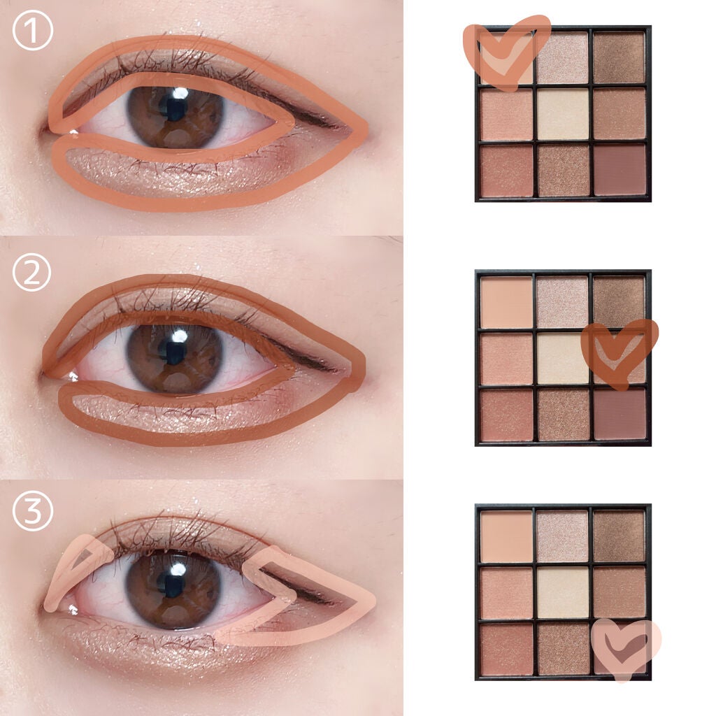 UR GLAM BLOOMING EYE COLOR PALETTE/U R GLAM/アイシャドウパレットを使ったクチコミ(2枚目)