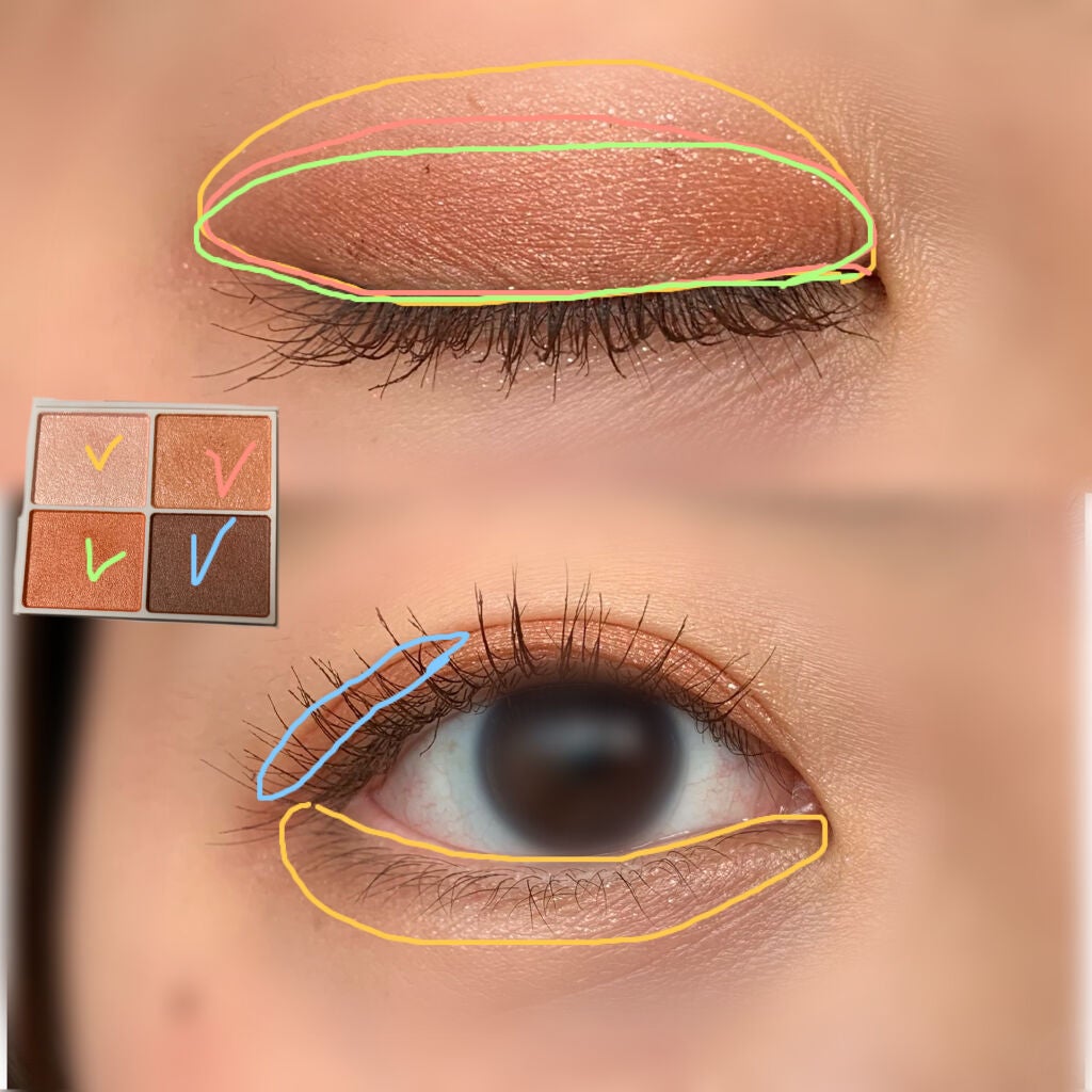 シルキースフレアイズ/キャンメイク/アイシャドウパレットを使ったクチコミ(3枚目)