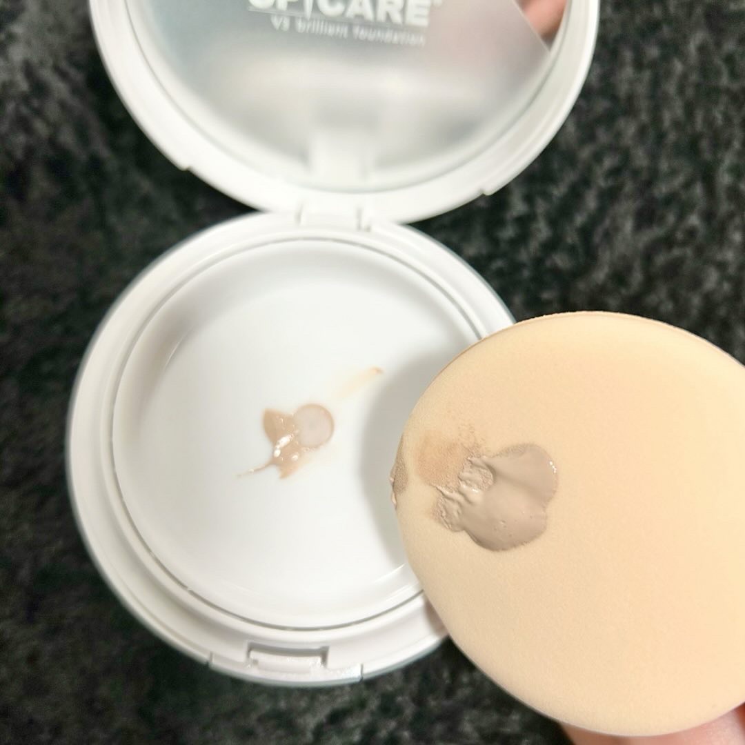 V3 ブリリアント ファンデーション/SPICARE/クッションファンデーションを使ったクチコミ（3枚目）