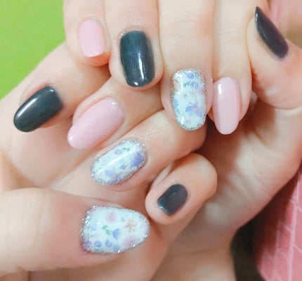 しずくネイルシール/キャンドゥ/ネイルシールを使ったクチコミ(1枚目)