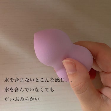 リキッドファンデーションスポンジ(ホイップ型)/DAISO/パフ・スポンジを使ったクチコミ（2枚目）