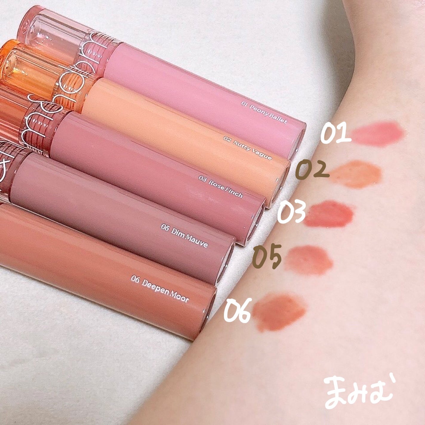 グラスティングカラーグロス/rom&nd/リップグロスを使ったクチコミ(3枚目)