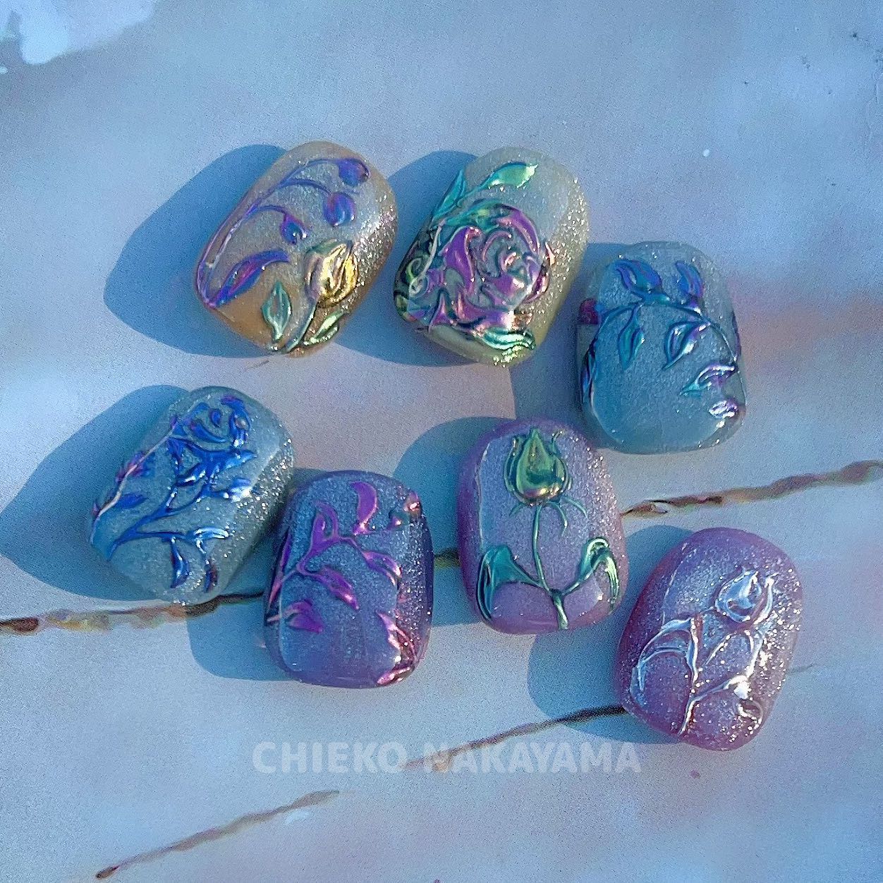 なかやまちえこ on LIPS 「あきのねいる🍁⠀⠀#nail#nails#nailart#ネイ..」(1枚目)