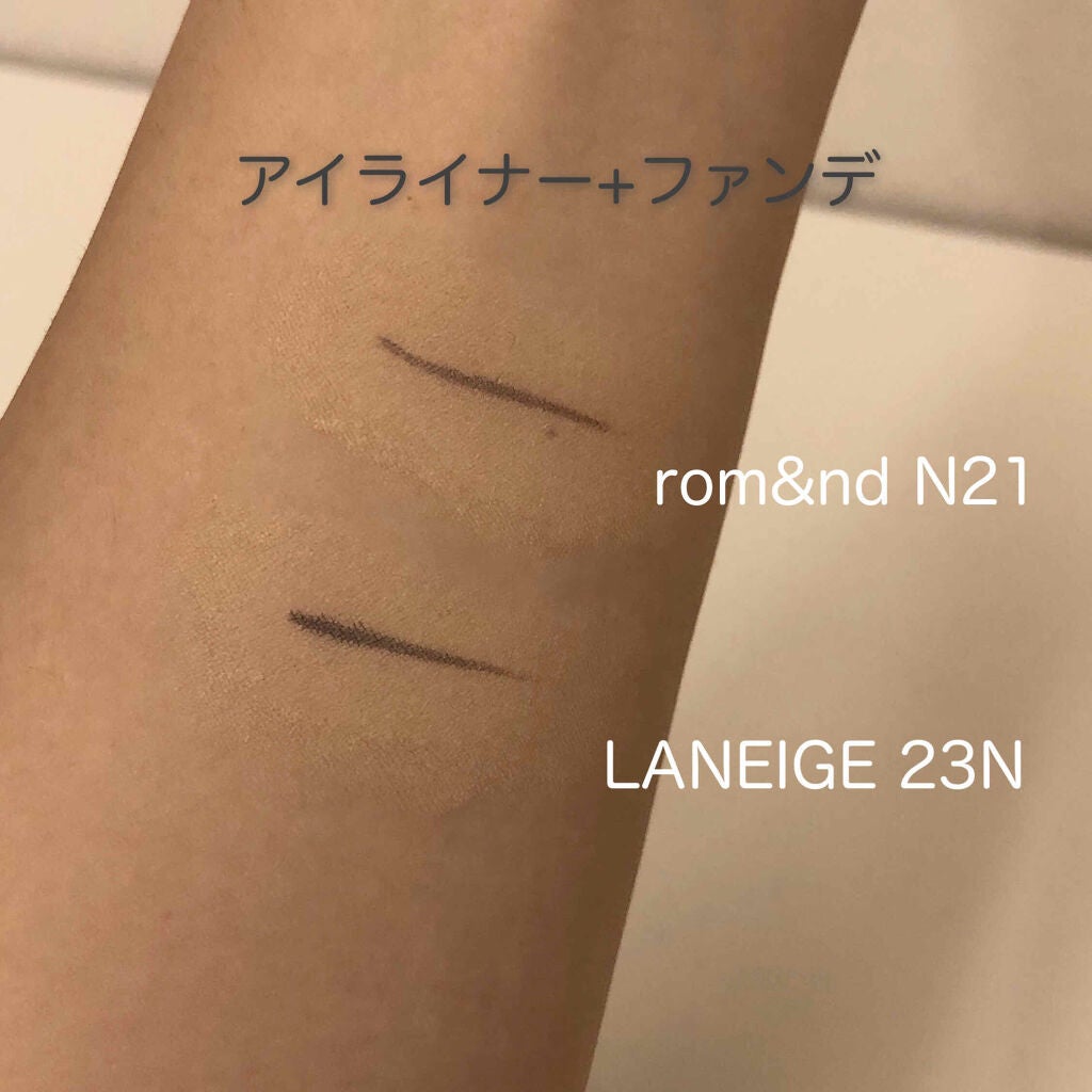 ベターザンマットクッション/rom&nd/クッションファンデーションを使ったクチコミ(2枚目)