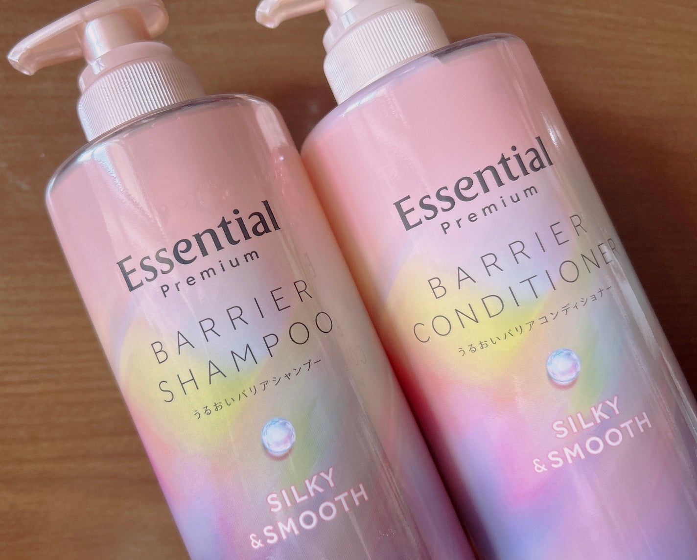 エッセンシャルプレミアム バリアシャンプー・コンディショナー シルキー&スムース/エッセンシャル/市販シャンプーを使ったクチコミ(1枚目)
