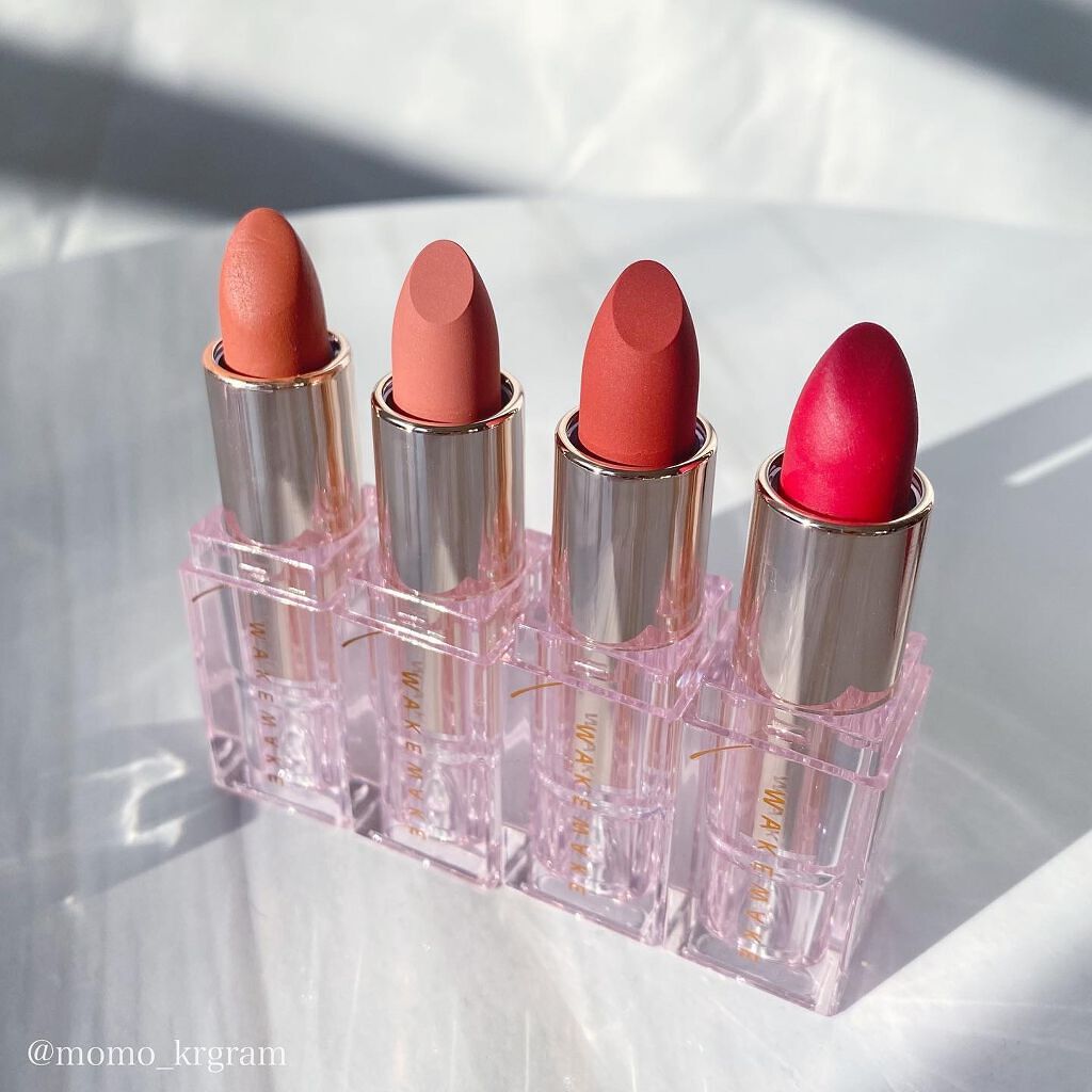 ヌーディーベルベットリップ/wakemake/口紅を使ったクチコミ（2枚目）