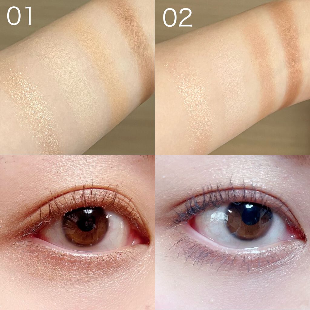 ベージュトーンアイシャドウ/CEZANNE/アイシャドウパレットを使ったクチコミ(2枚目)