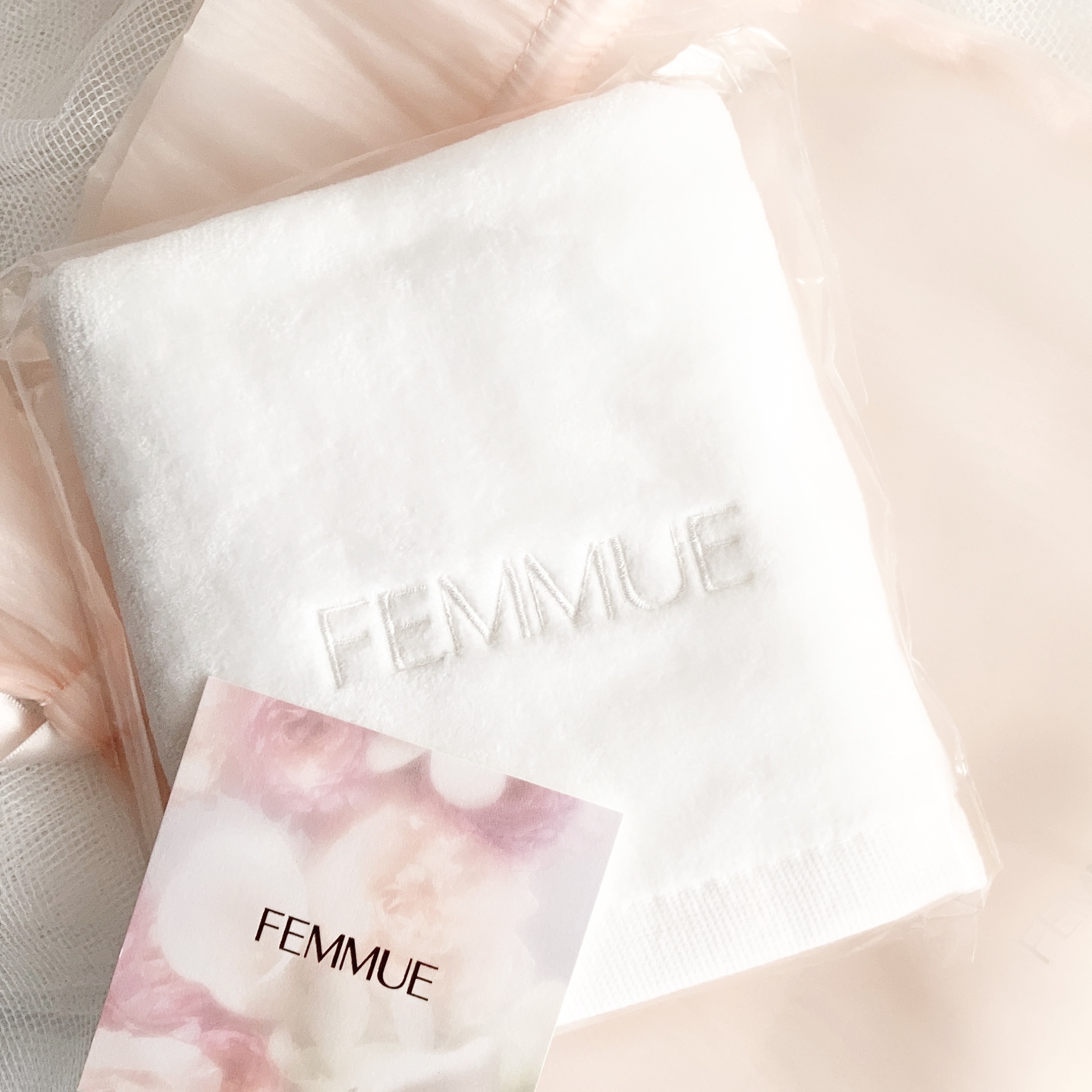 プレミアムコットンタオル/FEMMUE/その他スキンケアグッズを使ったクチコミ（1枚目）