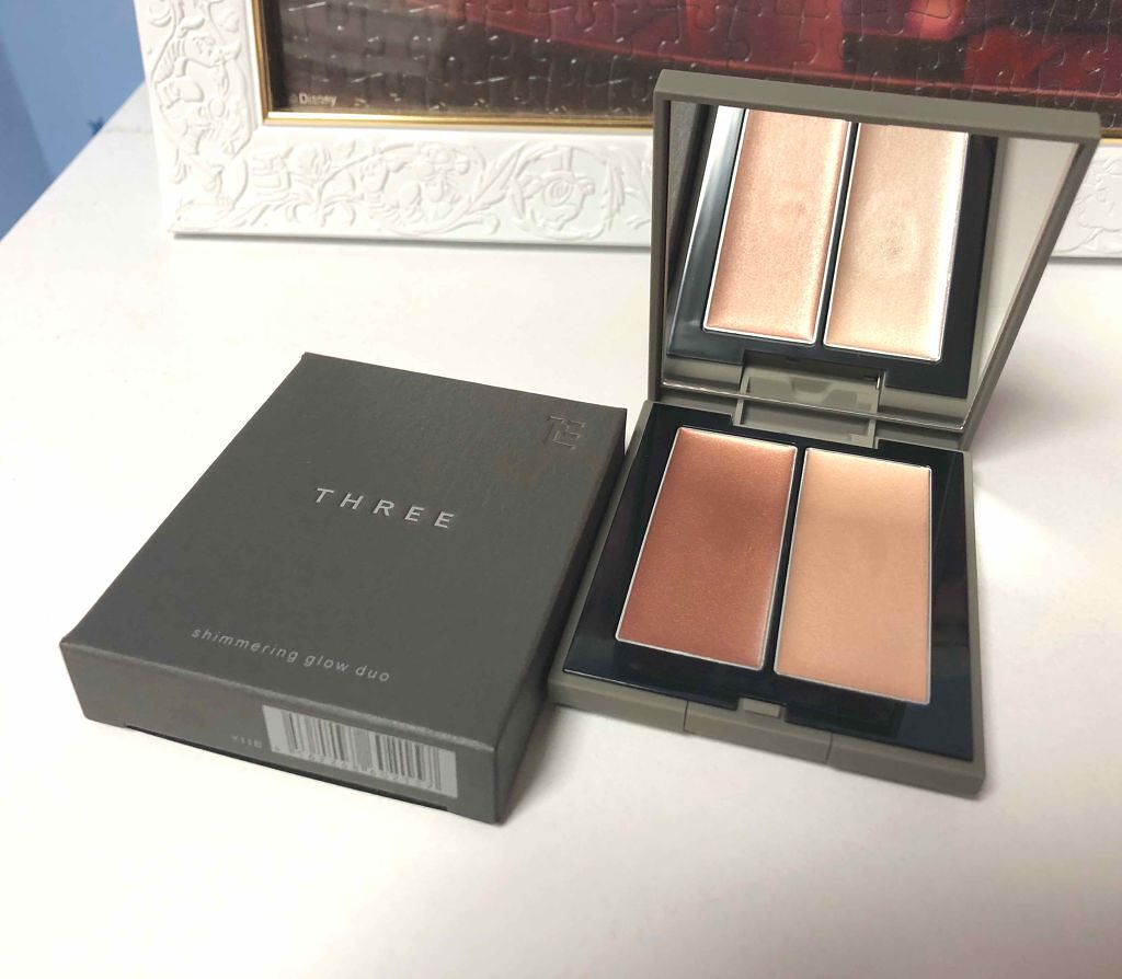 THREE シマリング グロー デュオ/THREE/クリームハイライトを使ったクチコミ（1枚目）