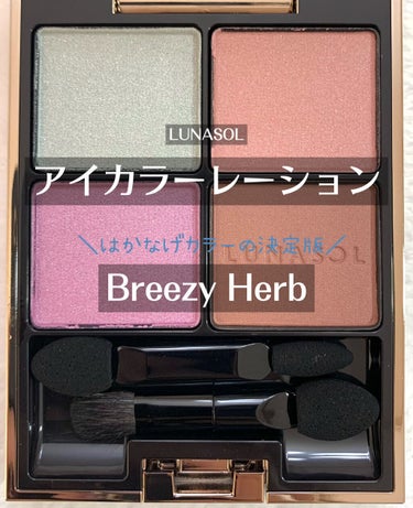 アイカラーレーション 12 Breezy Herb/LUNASOL/アイシャドウパレットを使ったクチコミ（1枚目）