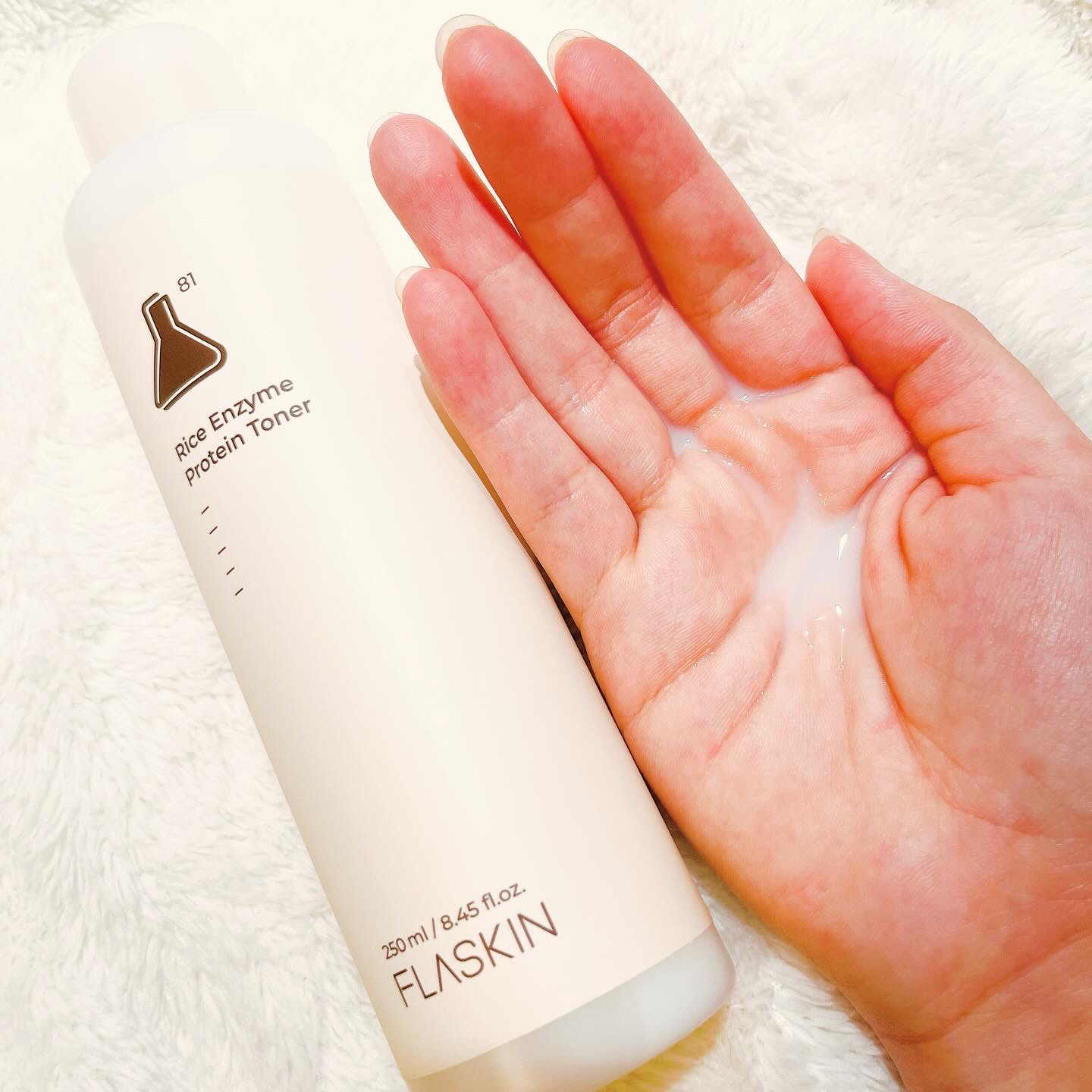 白米一番搾りタンパク質トナー/FLASKIN/化粧水を使ったクチコミ（3枚目）