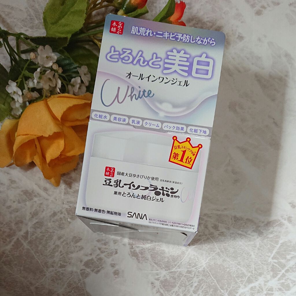 とろんと濃ジェル 薬用美白 N/なめらか本舗/オールインワン化粧品を使ったクチコミ(1枚目)