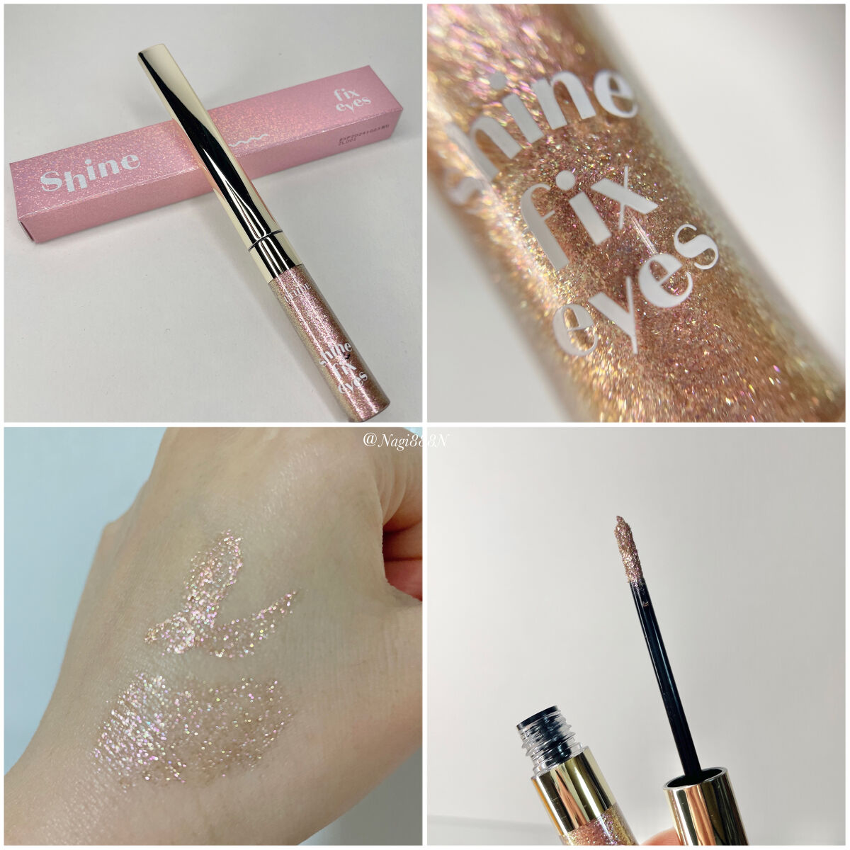 シャインフィックス アイズグリッター/ETUDE/グリッターを使ったクチコミ（3枚目）