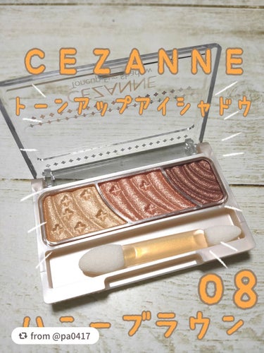 トーンアップアイシャドウ/CEZANNE/アイシャドウパレットを使ったクチコミ（2枚目）