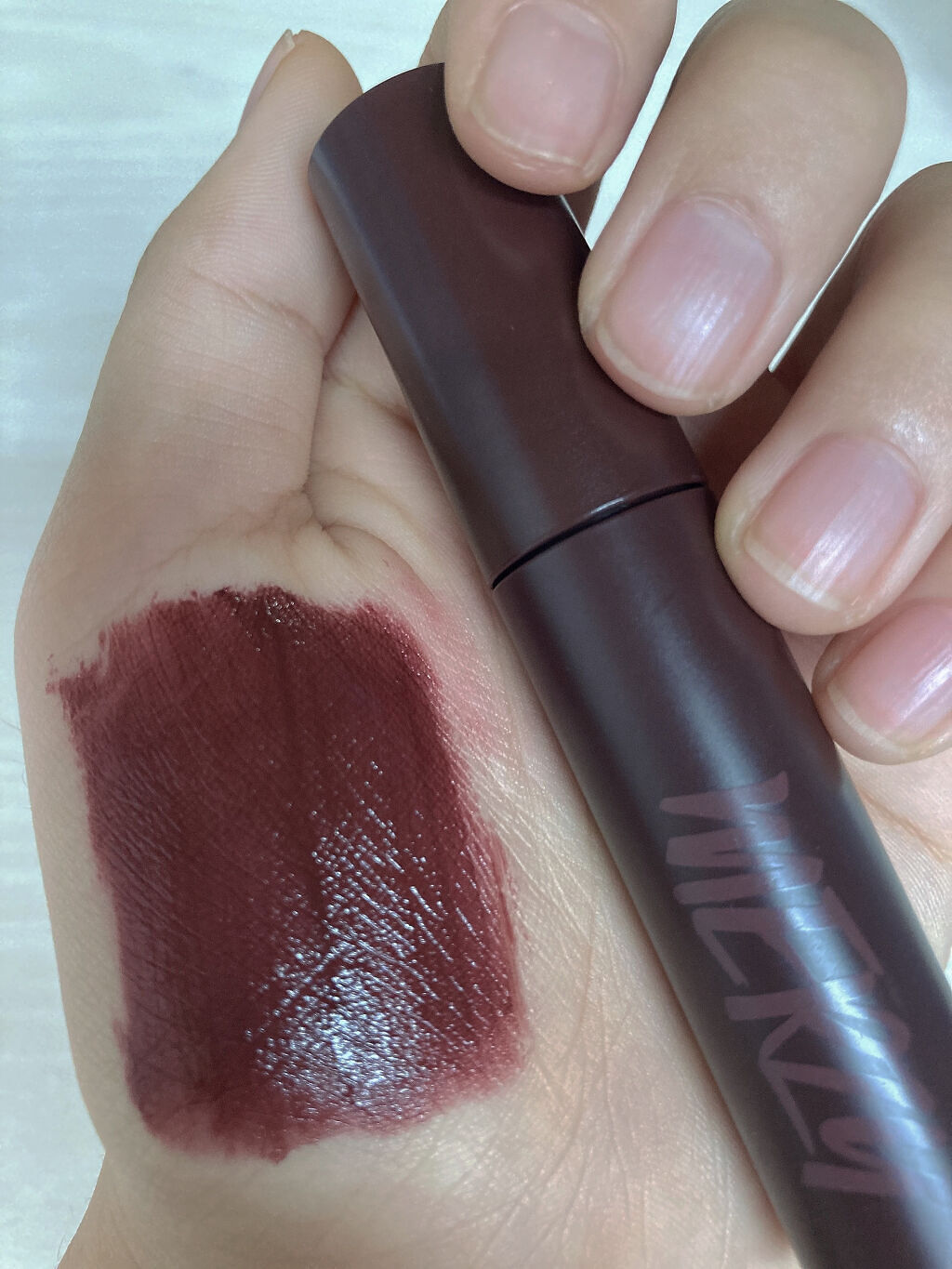 バイト ザ ビート メロウ ティント M4 ビアンローズ/MERZY/リップティントを使ったクチコミ（1枚目）