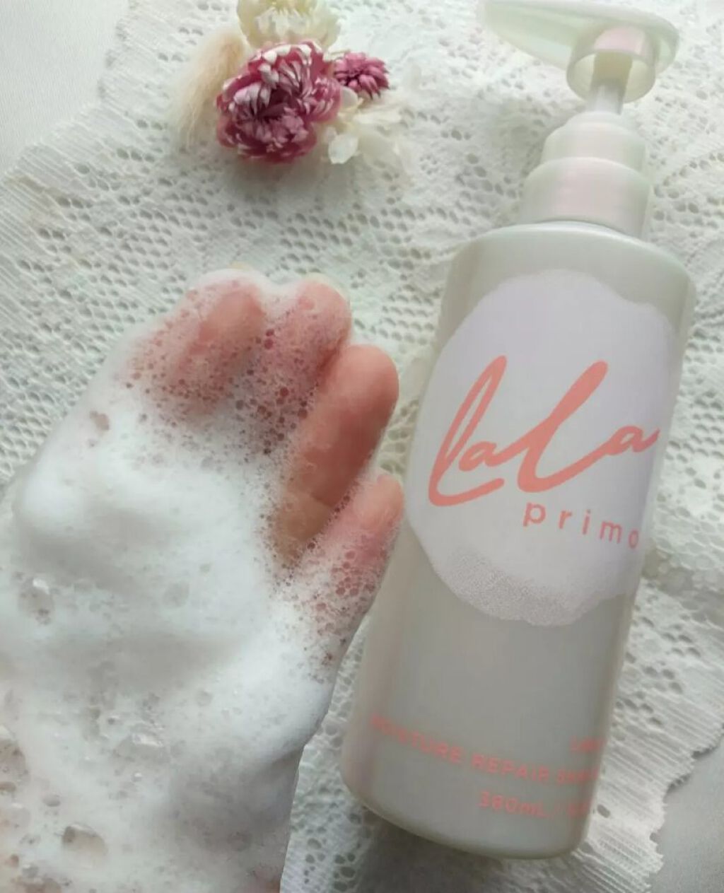 ララプリモ モイスチャーリペア シャンプー／トリートメント/ララプリモ /市販シャンプーを使ったクチコミ（1枚目）