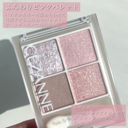 ペールトーンアイシャドウ/CEZANNE/アイシャドウを使ったクチコミ(2枚目)