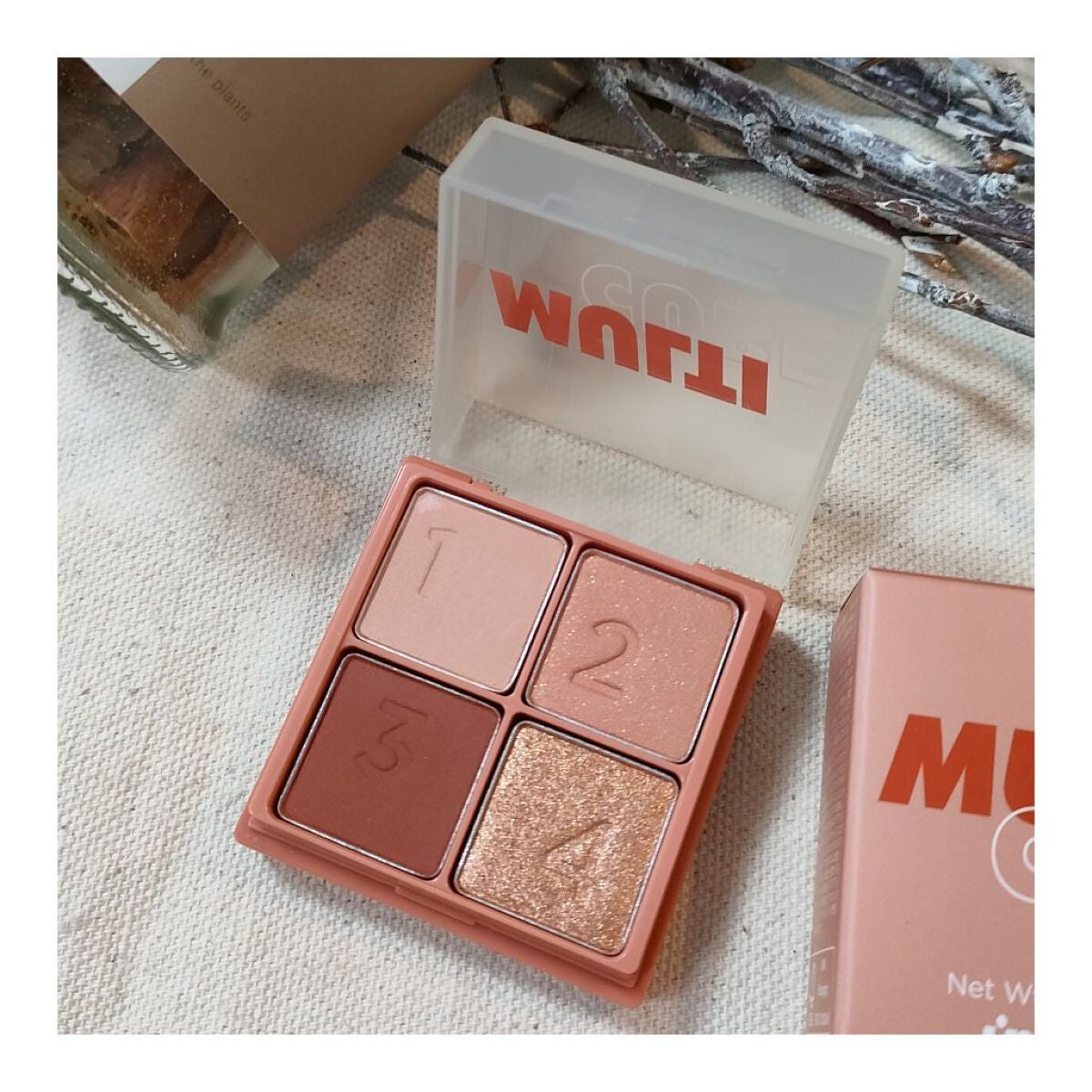 マルチキューブ/i’m meme/アイシャドウパレットを使ったクチコミ(2枚目)