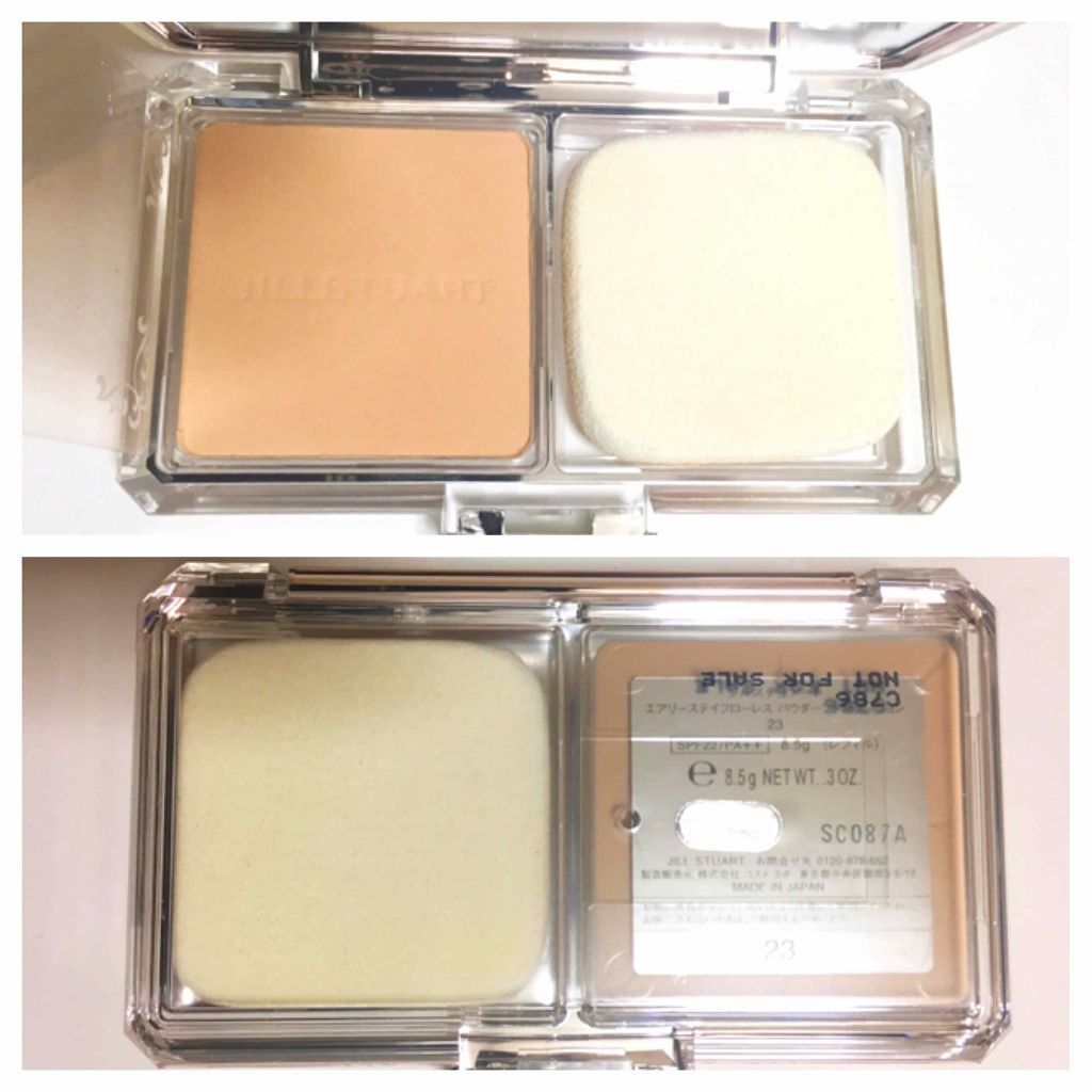 エアリーステイフローレス パウダーファンデーション/JILL STUART/パウダーファンデーションを使ったクチコミ（2枚目）