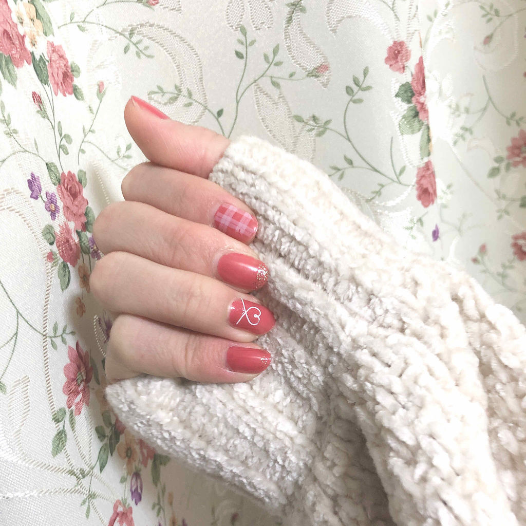 ネイルシール/セリア/ネイルシールを使ったクチコミ（1枚目）