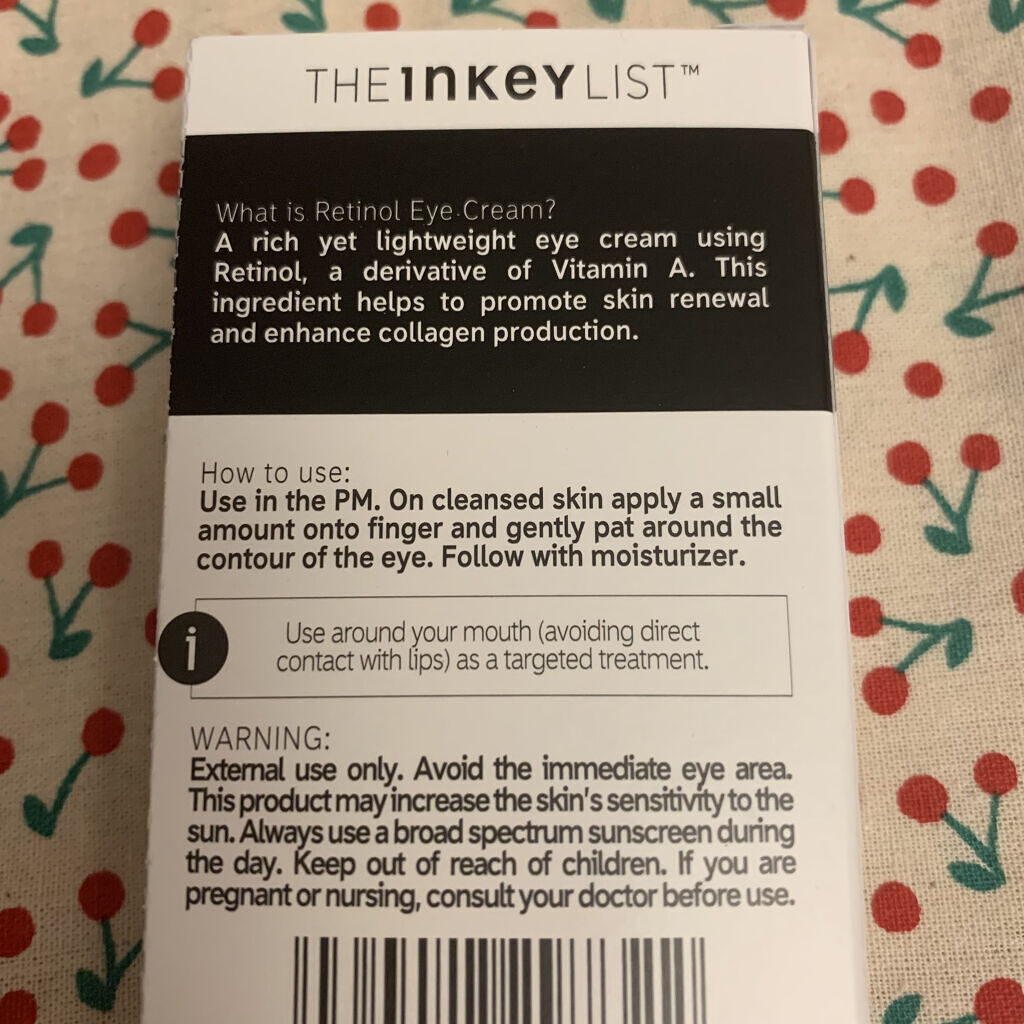  レチノールアイクリーム/THE INKEY LIST/アイケア・アイクリームを使ったクチコミ（2枚目）