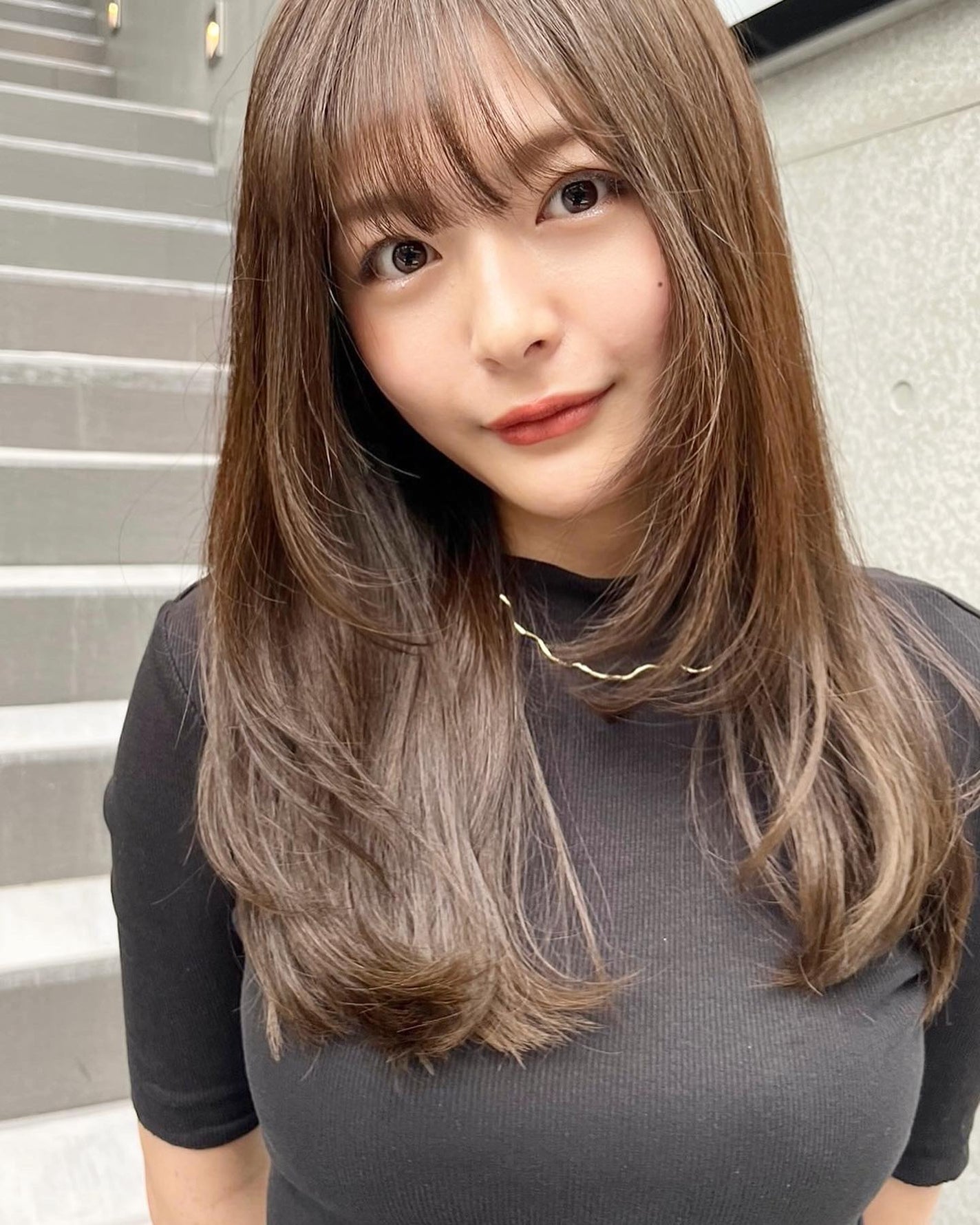 HARUNA on LIPS 「さらっとワンカールで可愛い、人気レイヤースタイル☺️🥰簡単セッ..」(3枚目)