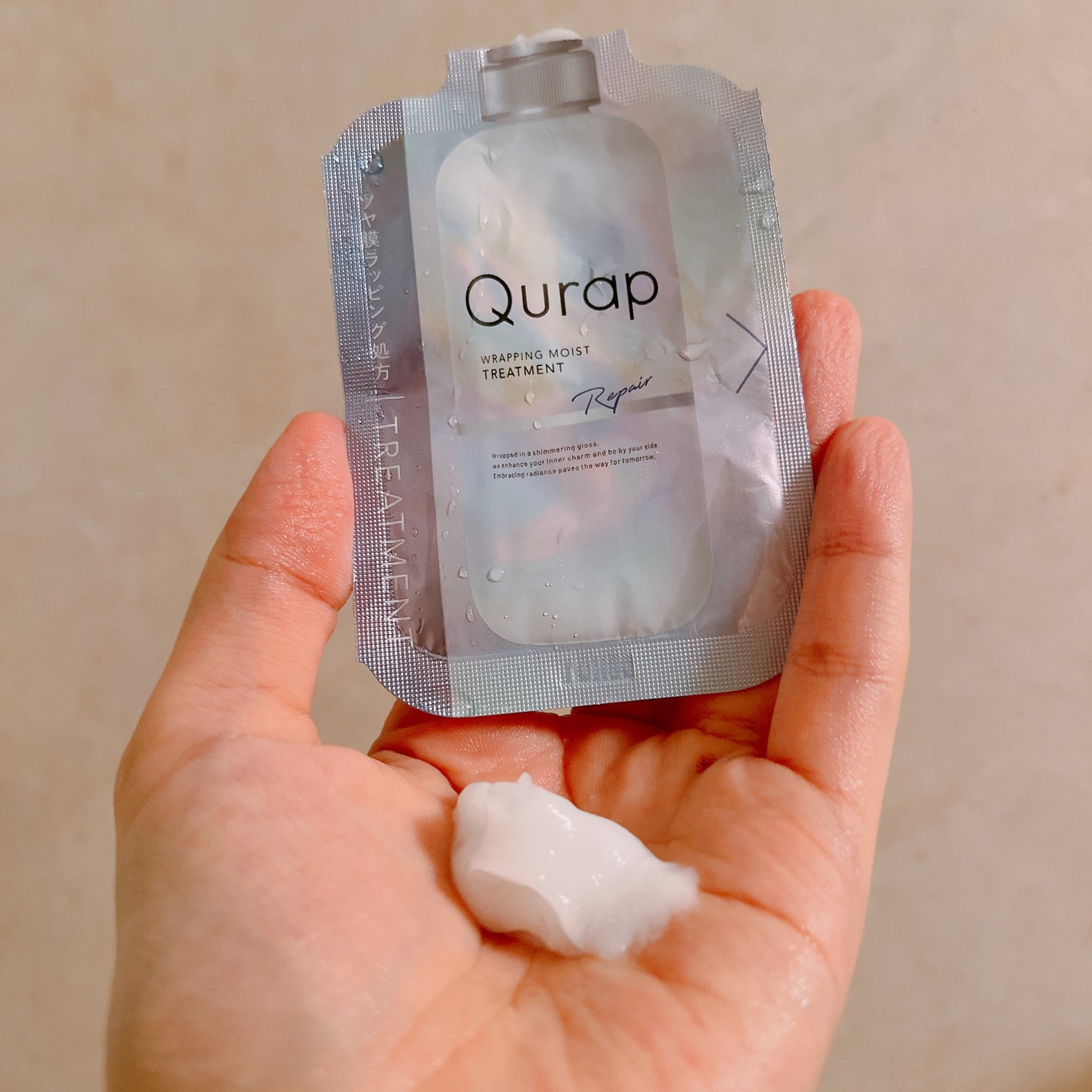 ラッピングモイストシャンプー/トリートメント/Qurap/市販シャンプーを使ったクチコミ(5枚目)