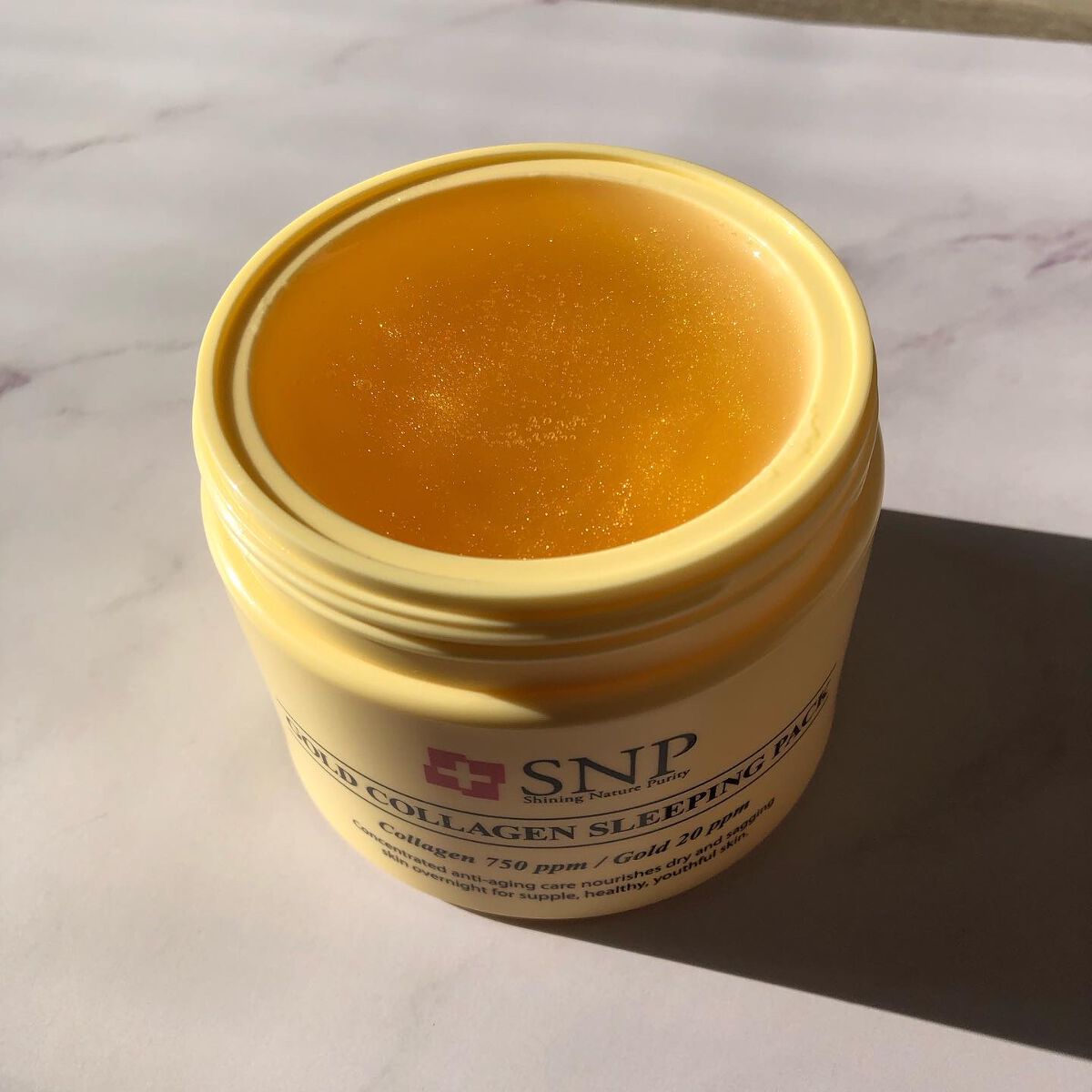SNP ゴールド コラーゲン スリーピング パック/SNP/シートマスク・パックを使ったクチコミ（3枚目）