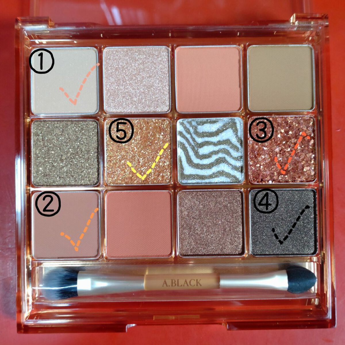 グラムチェンジマルチパレット/A.BLACK/マルチパレットを使ったクチコミ（2枚目）