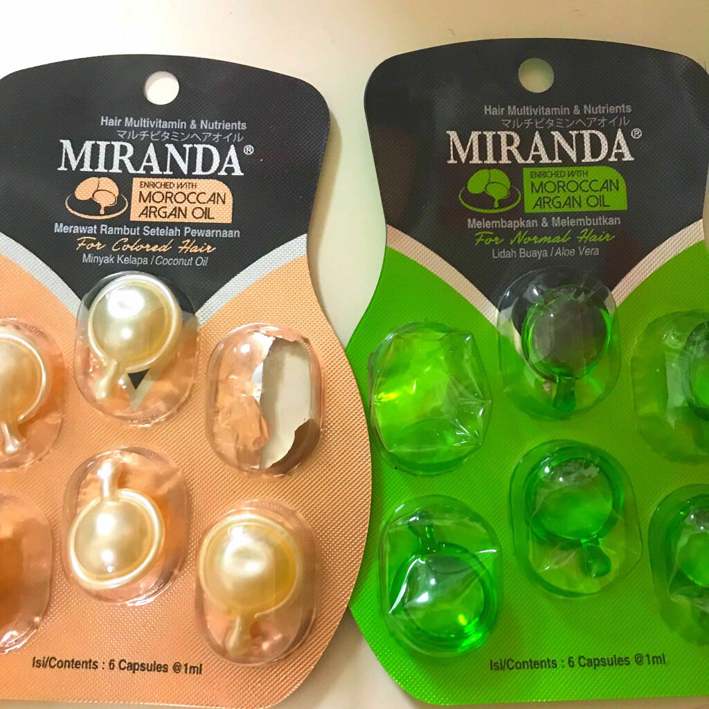 ヘアビタミン カラーケアヘアオイル/MIRANDA/ヘアオイルを使ったクチコミ（1枚目）