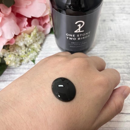 洗顔だけじゃない+パックもできる洗顔料 ブラックプレミアム/ONE STONE TWO BIRDS/洗顔フォームを使ったクチコミ(3枚目)