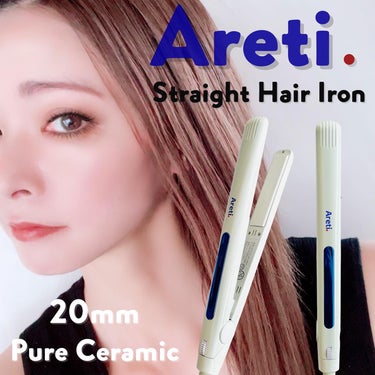 Areti. マイナスイオン ストレート カール 両用 ヘアアイロン 20mm Areti.のクチコミ「こんにちは😘

プレミアム美容家電【Areti. #アレティ 】

数あるヘアアイロンの中から.....」（1枚目）