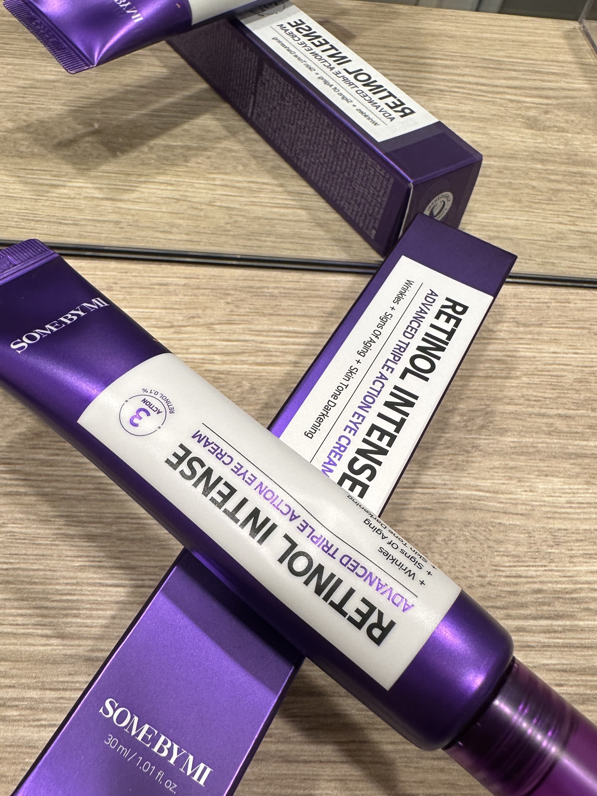 まあたそおすすめ🌟🌟🌟
SOME BY MI レチノール アイクリーム！

✔低刺激レチノール
✔レチノール初心者に！

チューブの先も適量出しやすく、使いやすい。

久しぶりにレチノールを取り入れた！
イニスフリーのものではA反応出