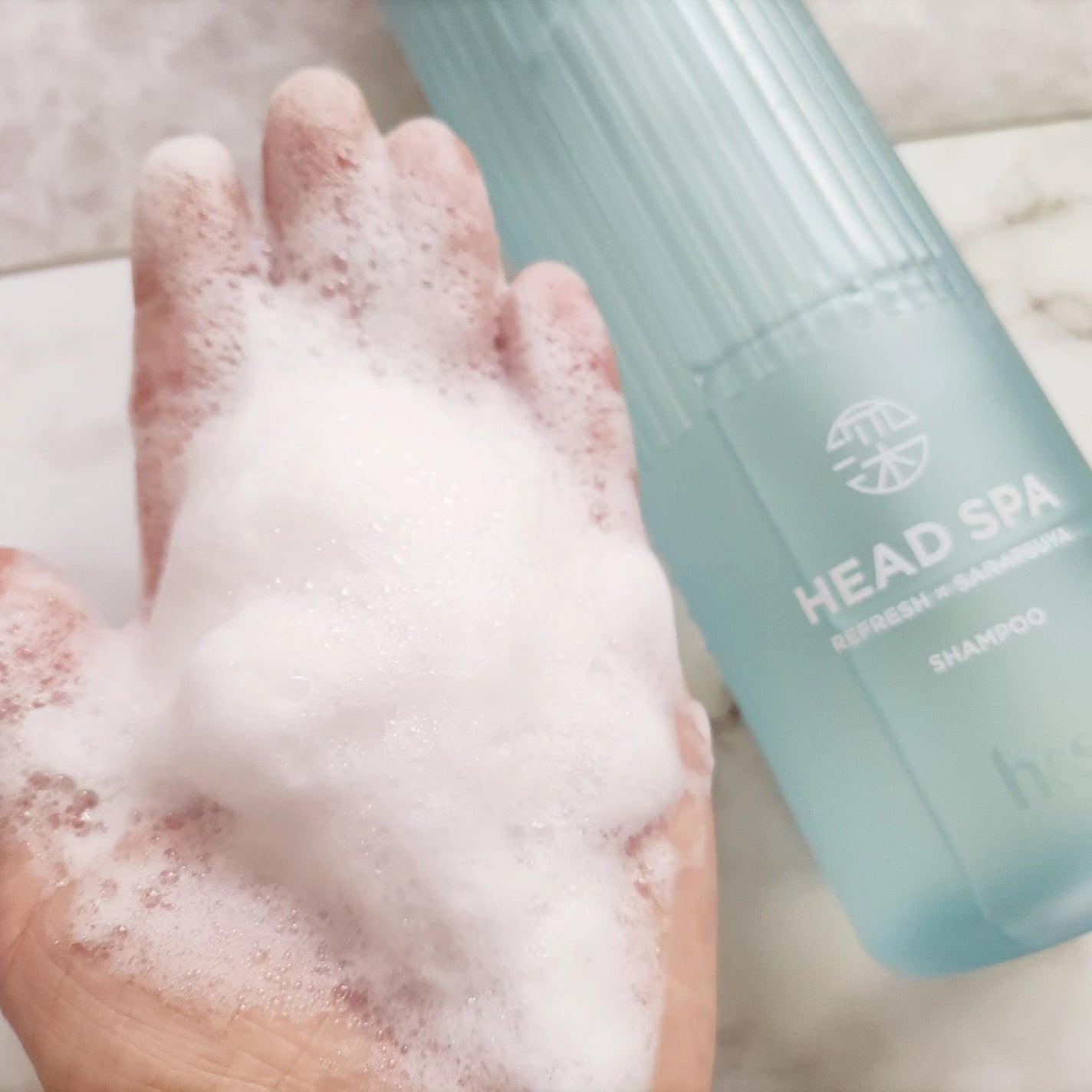 リフレッシュ × さらつや シャンプー/トリートメント/h&s/市販シャンプーを使ったクチコミ(3枚目)