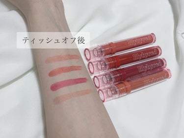 Glassy Layer Fixing Tint/lilybyred/口紅を使ったクチコミ（3枚目）