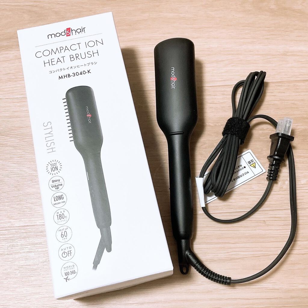 スタイリッシュ コンパクトイオンヒートブラシ MHB-3040-K/mod's hair/ヒートブラシを使ったクチコミ（1枚目）