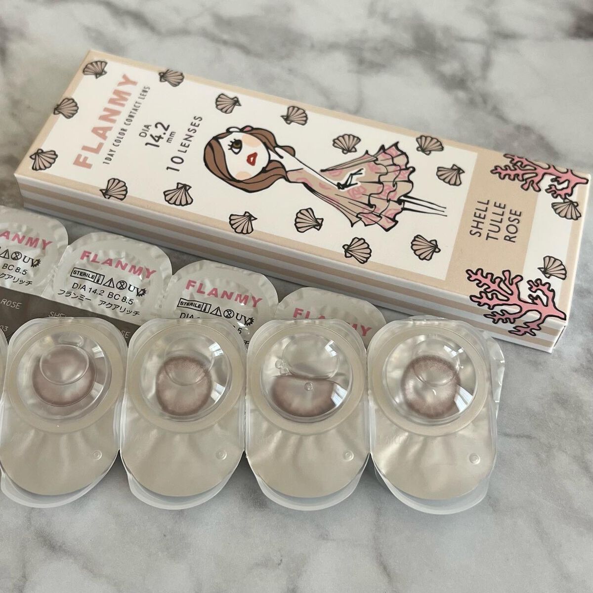 FLANMY 1day チュールロゼ※2024/12〜カラー名変更/FLANMY/ワンデー（１DAY）カラコンを使ったクチコミ（2枚目）